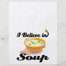 ich glaube an Suppe Flyerdesign
