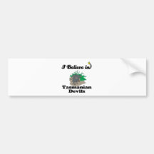 ich glaube an tasmanische Teufel Auto Sticker