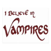 Ich glaube an Vampire Postkarte