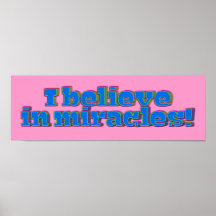 Ich glaube an Wunder! Plakat