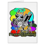 Ich grabe das Kochen der Bestandteile Grußkarte