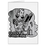 Ich grabe das Kochen schmücke Karten