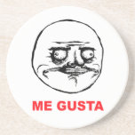 ich gusta Gesichtsrasereigesicht meme Spaß lol rof Getränke Untersetzer