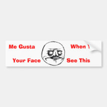 Ich Gusta Ihr Gesicht Autosticker