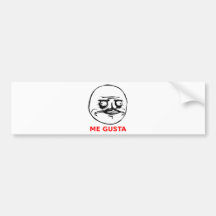 Ich Gusta stelle mit Text gegenüber Autoaufkleber