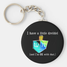 Ich habe ein kleines Dreidel Keychain Schlüsselband