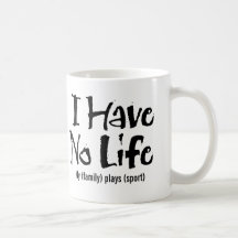 Ich habe kein Leben (Schwarzes) Teetasse