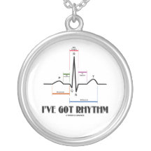 Ich habe Rhythmus (ECG/EKG Elektrokardiogramm) Personalisierte Halskette