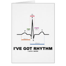 Ich habe Rhythmus (ECG - EKG Herz-Schlag) Karte