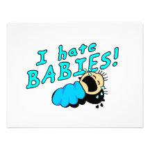 Ich hasse Babys! Individuelle Einladungen