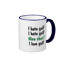 Ich hasse - Liebe-Golf Kaffeetassen
