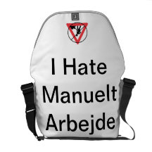 Ich hasse Manuelt Arbejde Taske Kurier Taschen