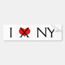 "Ich hasse NY" Autoaufkleber