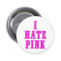 Ich hasse Rosa Anstecknadelbutton