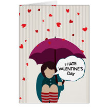 Ich hasse Valentinstag-Karte karten