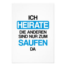 Ich heirate sterben anderen sind nur zum saufen hi ankündigung