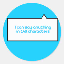 Ich kann alles in 140 Charakteren sagen Stickers