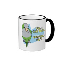 Ich kann Quäkerparakeet-Becher sprechen Kaffeetassen