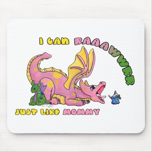 Ich kann RAWR, gerade wie Baby-Drachemädchen der M Mousepad