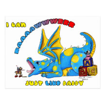 Ich kann RAWR gerade wie niedlicher babby Drache d Postkarte