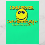 ICH LÄCHELE WEIL… V1 FLYERDESIGN