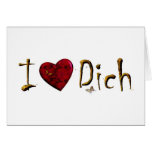 Ich Liebe Dich Grußkarte