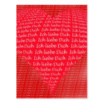 Ich liebe Dich Postkarte
