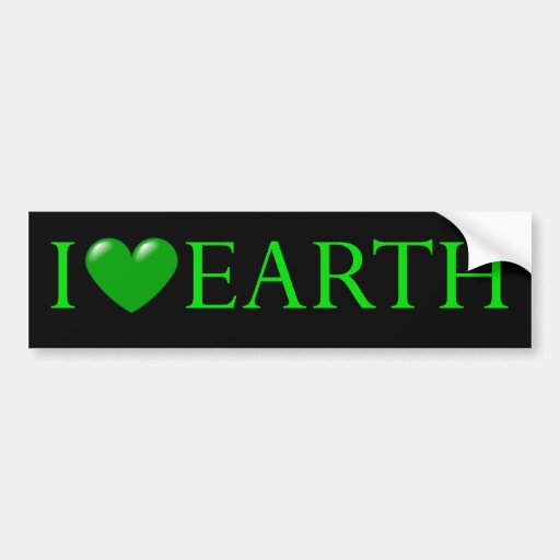 "Ich Liebe Erd" Aufkleber Auto Sticker