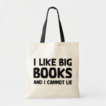 Ich mag große Bücher Leinentasche