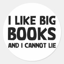 Ich mag große Bücher Runde Sticker