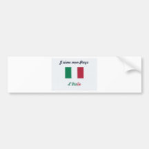 Ich mag Italie.jpg Autoaufkleber