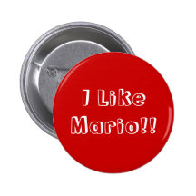 Ich mag Mario!! Knopf-Logo Button