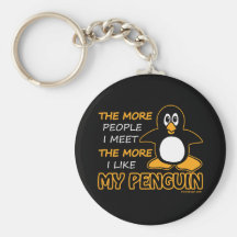 Ich mag meinen Pinguin Schlüsselanhänger