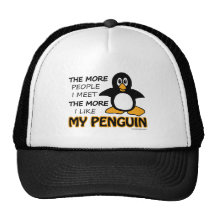 Ich mag meinen Pinguin Truckerkappe