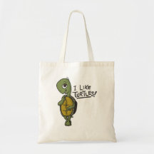 Ich mag Schildkröte-Tasche