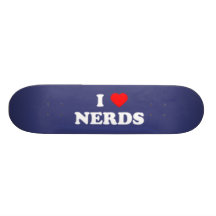 "Ich ♥ Nerd-" Blau Skateboard Bretter