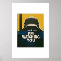 Ich passe Sie auf Plakatdruck