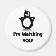 Ich passe Sie Pinguin auf Kühlschrankmagnet
