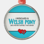 Ich rettete ein Waliser-Pony (männliches Pony) Weihnachtsornament