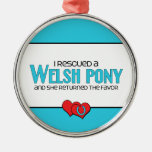 Ich rettete ein Waliser-Pony (weibliches Pony) Weihnachtsornament