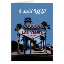 Ich sagte JA! Wedding in Las Vegas-Karte