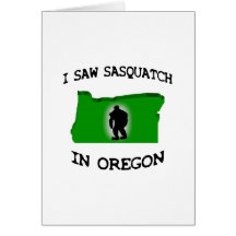 Ich sah Sasquatch in Oregon Karten