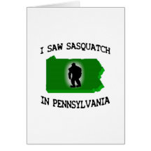 Ich sah Sasquatch in Pennsylvania Karten