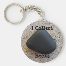 Ich sammele Felsen Keychain Schlüsselanhänger
