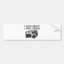 Ich schieße Leute Auto Sticker