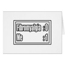 Ich schlage Fibromyalgia (Anzeigetafel) Grußkarten