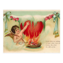 Ich schmelze Ihre Herz-Valentinsgruß-Postkarte