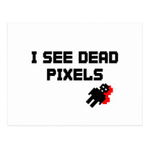 Ich sehe tote Pixel Postkarten