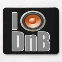 ICH SPIELE DnB Trommel- und Baßmusikhemden und -ga Mousepads