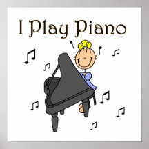 Ich spiele Klavier-T-Shirts und Geschenke Plakatdrucke